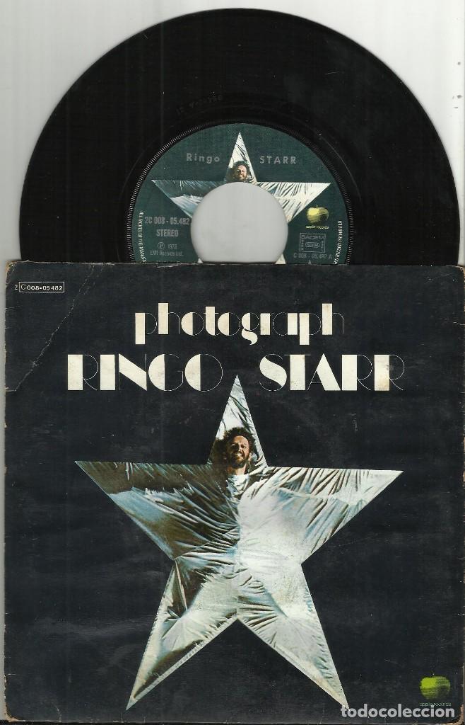 Discos de vinilo: Ringo Starr single Photograph francia 1973 - Foto 1