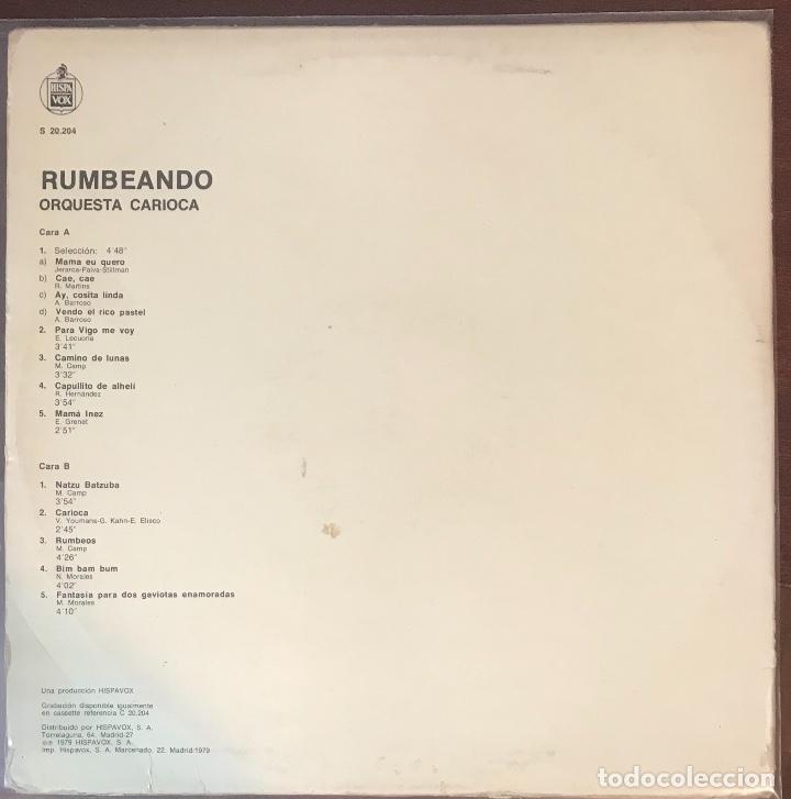 Discos de vinilo: Orquesta Carioca - Rumbeando hispavox 1979 funk breaks - Foto 2