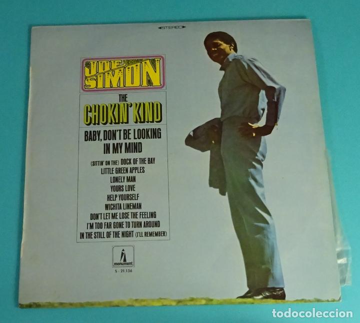 JOE SIMON. THE CHOKIM'KIND. MONUMENT RECORDS. DISCOS MOVIEPLAY (Música - Discos - LP Vinilo - Funk, Soul y Black Music)