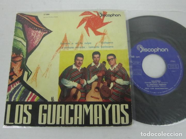 Disques de vinyle: TRIO LOS GUACAMAYOS - GALOPERA / ECHAME A MI LA CULPA + 2 - EP - DISCOPHON 1960 SPAIN 17.066
