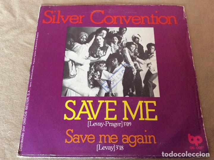 Discos de vinilo: SILVER CONVENTION. SAVE ME / SAVE ME AGAIN.  1975. - Foto 2