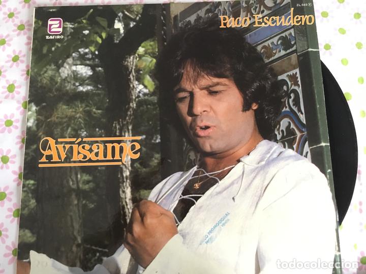 Discos de vinilo: LP PACO ESCUDERO-AVISAME - Foto 1