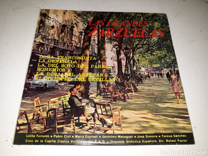 Discos de vinil: Rafael Ferrer- Las grandes zarzuelas- 10 pulgadas- Orlador 1965 Espa&ntilde;a 7