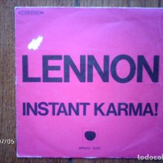 Discos de vinilo: JOHN LENNON - INSTANT KARMA! + YOKO ONO - WHO HAS SEEN THE WIND? 