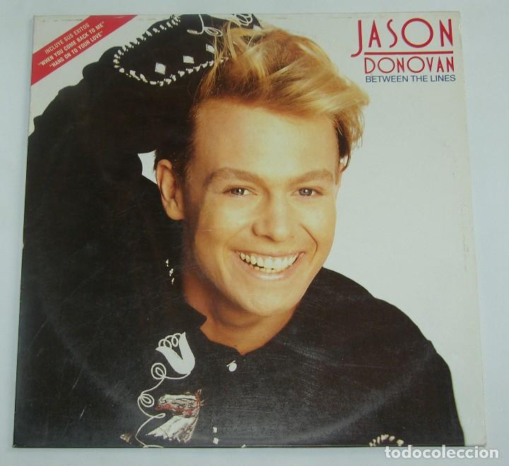 Discos de vinilo: JASON DONOVAN ( BETWEEN THE LINES ) LP SPAIN 1990 - Foto 1