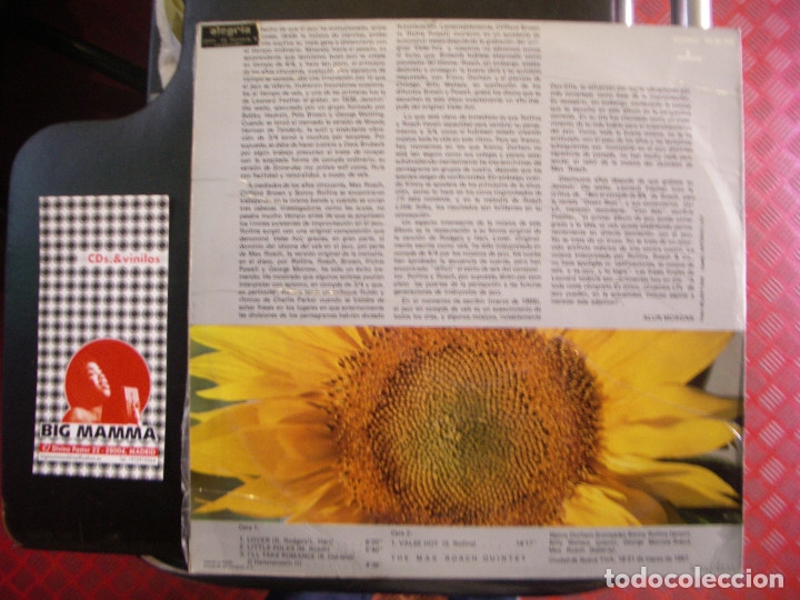 Discos de vinilo: THE MAX ROACH QUINTET- JAZZ IN 3/4 TIME - Foto 2