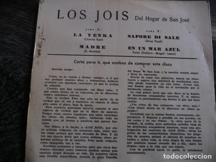 Discos de vinilo: LOS JOIS. 3 EP&acute;S, 1965-66. - Foto 5