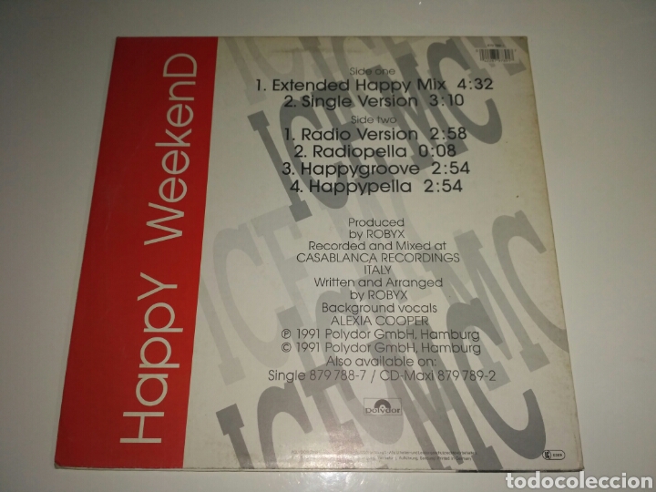 Discos de vinilo: ICE MC - Happy Weekend - Foto 2