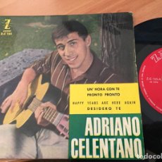 Discos de vinilo: ADRIANO CELENTANO ( UN' ORA CON TE +3) EP ESPAÑA 1960 (EPI10)