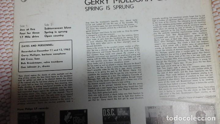 Discos de vinilo: Gerry Mulligan Spring is sprung - Foto 2