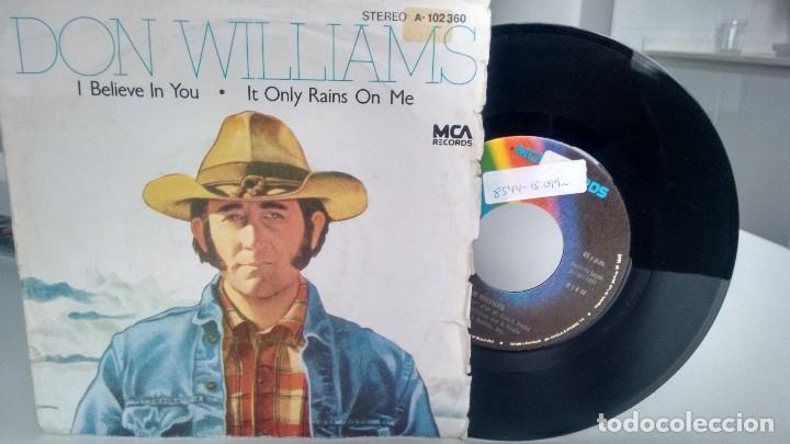 Discos de vinilo: SINGLE (VINILO) DE DON WILLIAMS A&Ntilde;OS 80 - Foto 1