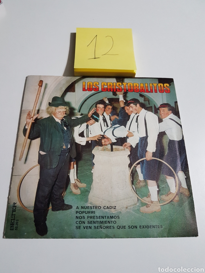 Discos de vinilo: LOS CRISTOBALITOS / A NUESTRO CADIZ + 3 (EP 1971) - Foto 1