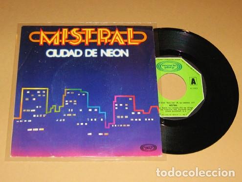 Discos de vinilo: MISTRAL - CIUDAD DE NEON - SINGLE - 1978 - Foto 1