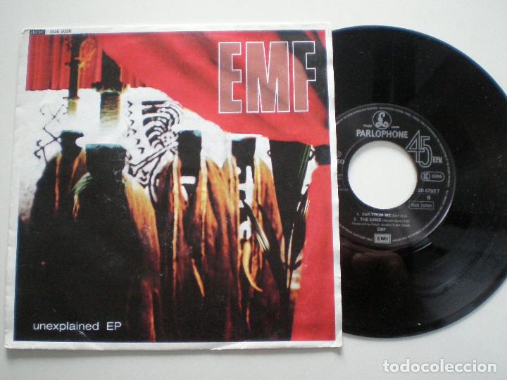 Discos de vinilo: EMF - Unexplained EP - EP UK PARLOPHONE 1992 - Foto 1