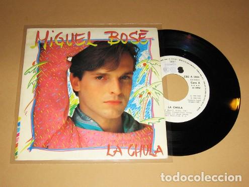 Discos de vinilo: MIGUEL BOSE - LA CHULA - SINGLE PROMO - 1983 - Foto 1
