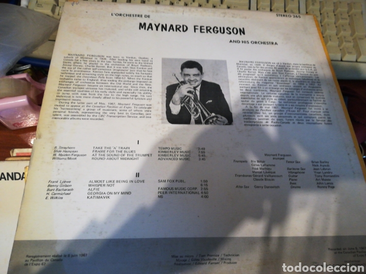 Discos de vinilo: Maynard ferguson lp canada - Foto 2