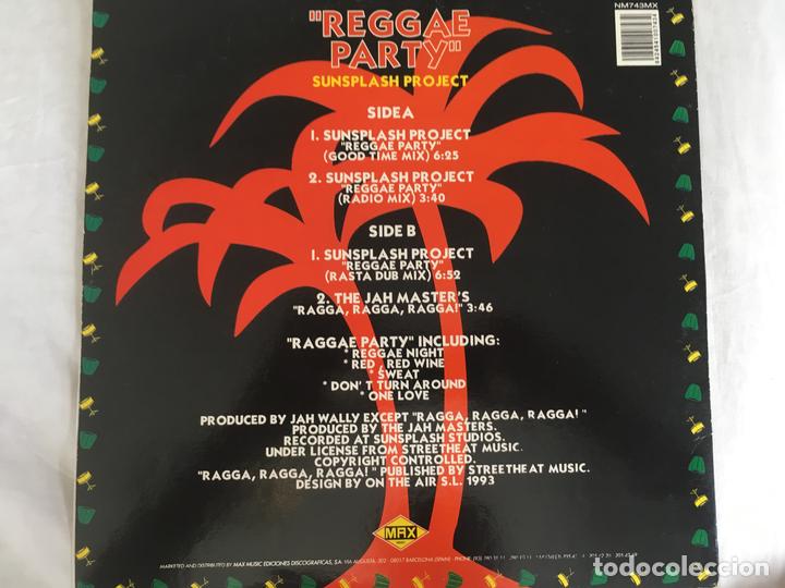 Discos de vinilo: 12 MAXI-SUNSPLASH PROJECT-REGGAE PARTY - Foto 2
