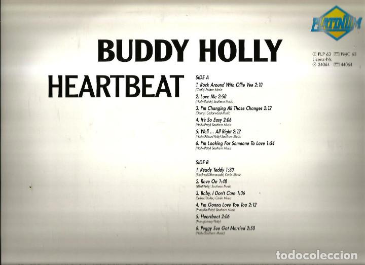 Discos de vinilo: LP BUDDY HOLLY : HEARTBEAT - Foto 2