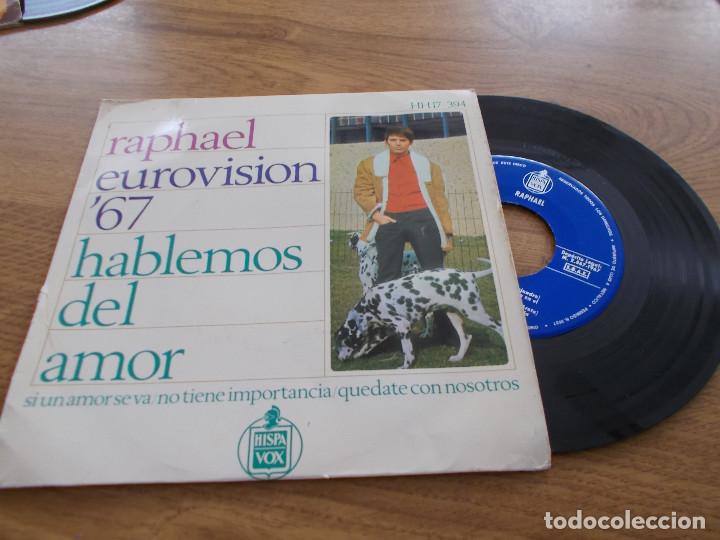 Discos de vinilo: RAPHAEL. EUROVISION 67, HABLEMOS DEL AMOR. - Foto 1