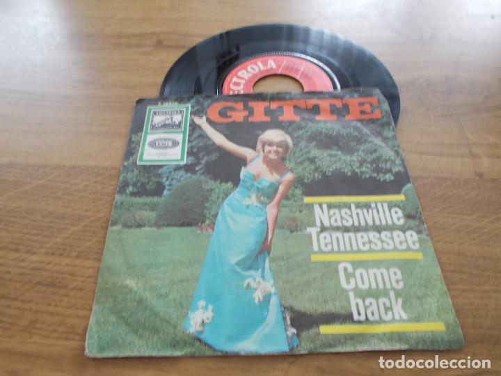 Discos de vinilo: GITTE. NASHVILLE TENNESSEE. COME BACK - Foto 1