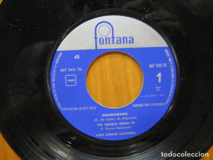 Discos de vinilo: Singles Los cinco latinos - Foto 2