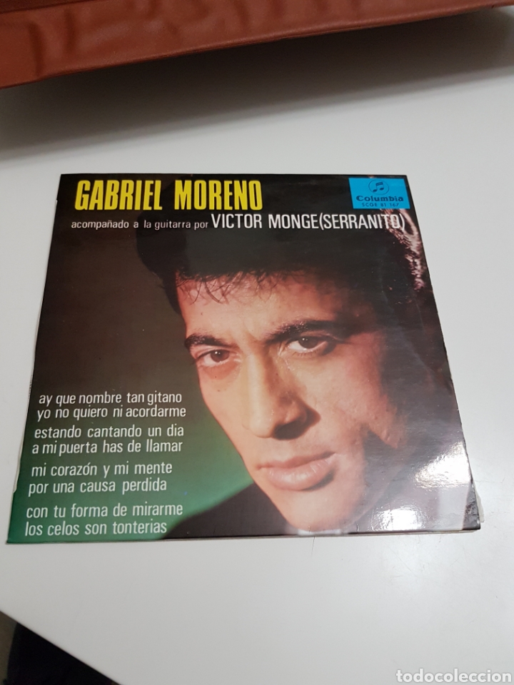 Discos de vinilo: GABRIEL MORENO / AY QUE NOMBRE TAN GITANO + 3 (EP 1966) - Foto 1