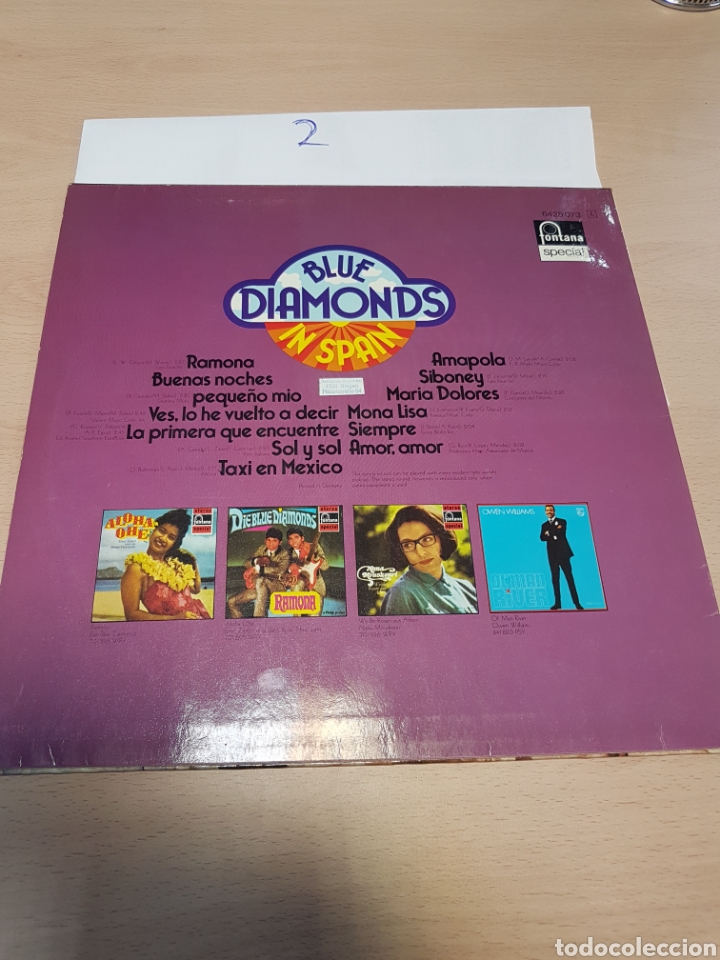 Discos de vinilo: BLUE DIAMONDS -IN SPAIN - FONTANA - Foto 2