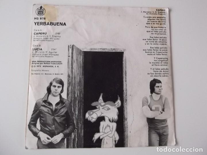 Discos de vinilo: YERBABUENA - Caperu - Foto 2