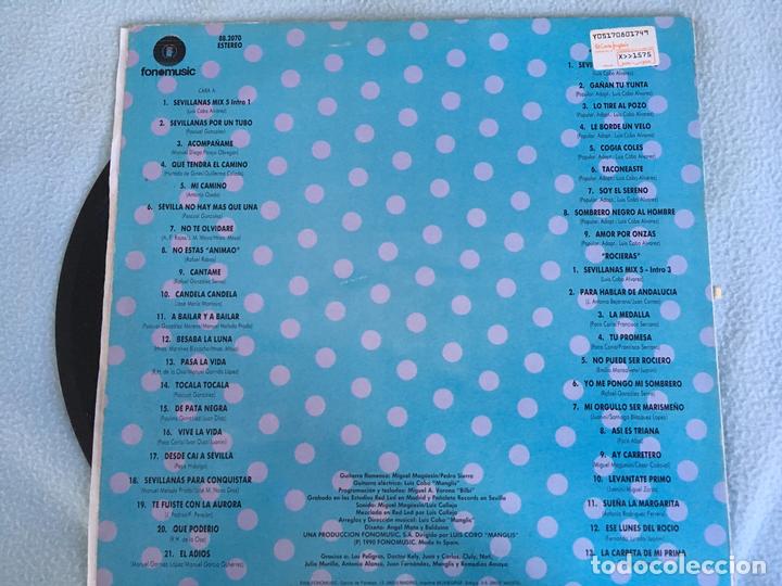 Discos de vinilo: LP SEVILLANAS MIX - Foto 2