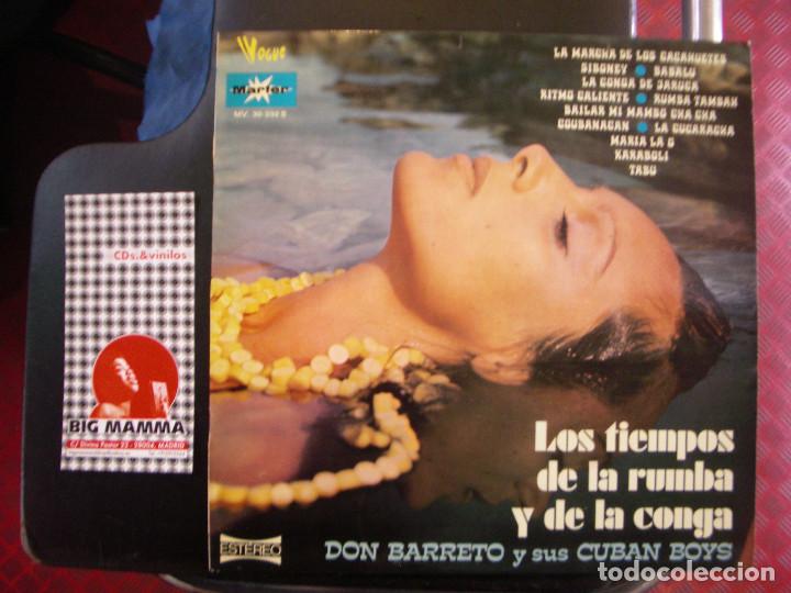 Disques de vinyle: DON BARRETO Y SUS CUBAN BOYS- LOS TIEMPOS DE LA RUMBA Y DE LA CONGA. LP
