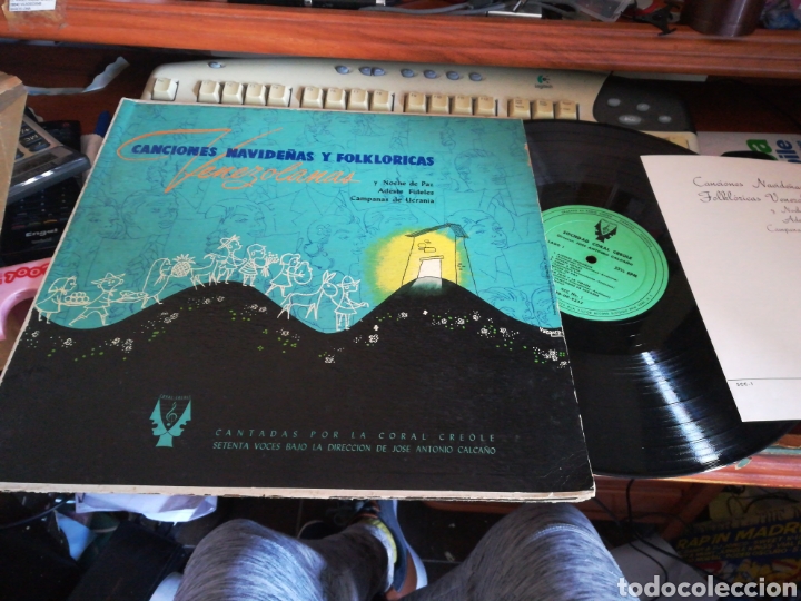 Disques de vinyle: Coral creole jose Antonio calca&ntilde;o lp canciones navide&ntilde;as y folkl&oacute;ricas venezolanas.venezuela