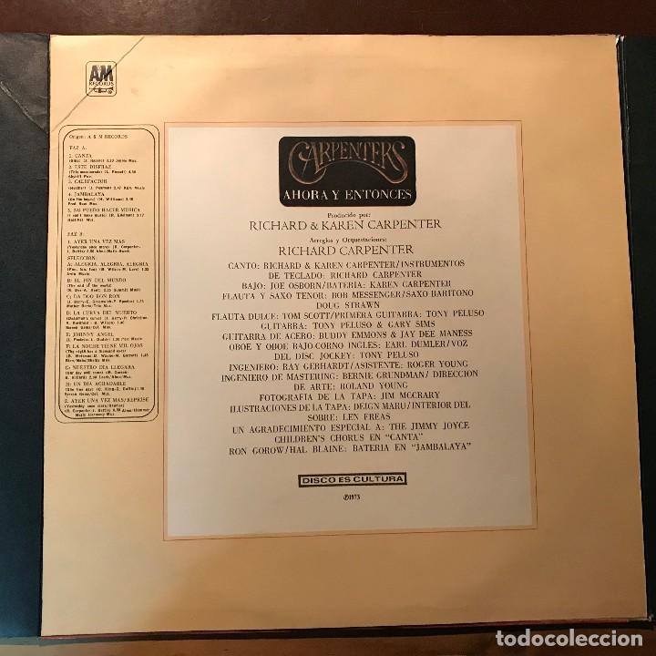 Discos de vinilo: LP argentino de Carpenters a&ntilde;o 1973 - Foto 3