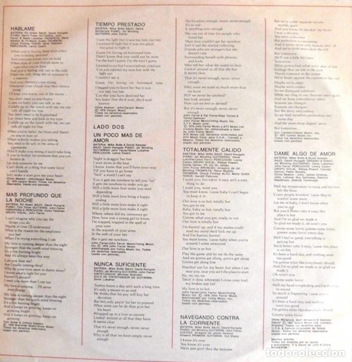 Discos de vinilo: LP argentino de Olivia Newton John año 1978 - Foto 4 - 117962927