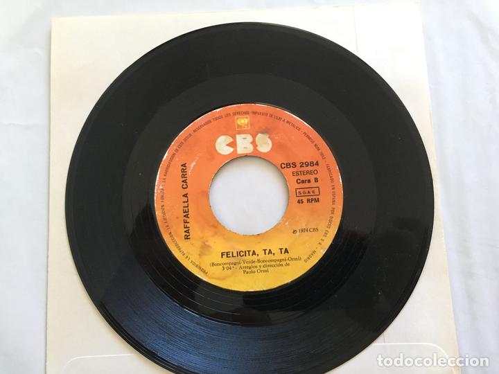 Discos de vinilo: 7 SINGLE-RAFFAELA CARRA-RUMORE-SOLO DISCO - Foto 1