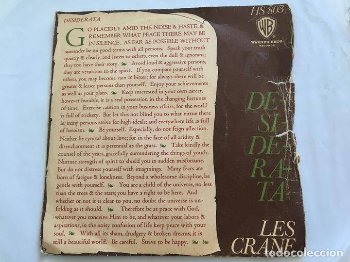 Discos de vinilo: 7 SINGLE-LES CRANE-DESIDERATA - Foto 1