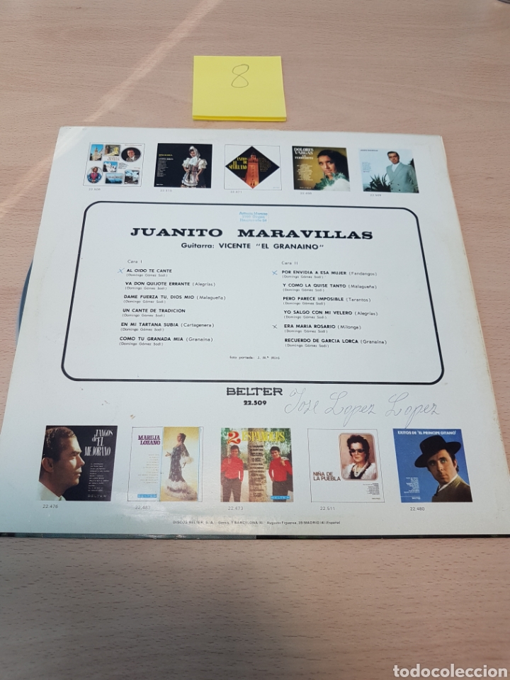 Discos de vinilo: JUANITO MARAVILLAS-LP BELTER - Foto 2