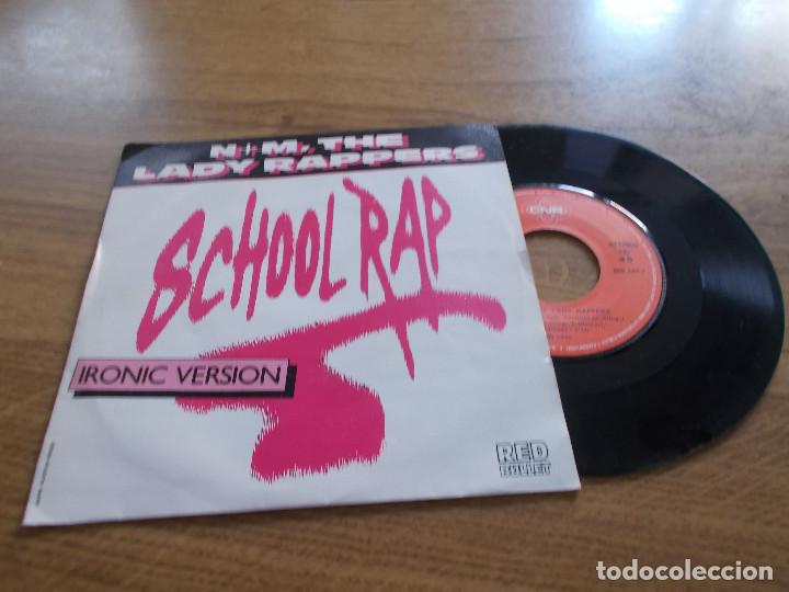 Discos de vinilo: N + M THE LADY RAPPERS. SCHOOL RAP. IRONIC VERSION. - Foto 1