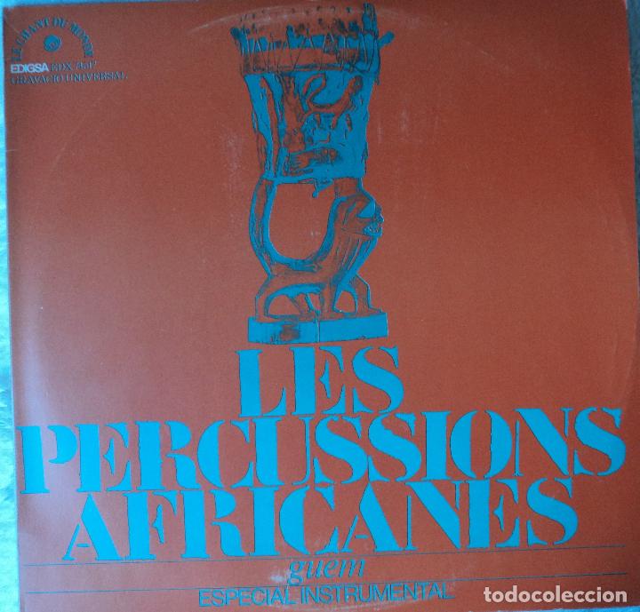 Discos de vinilo: Les percussions africanes - Edici&oacute;n de 1974 de Espa&ntilde;a - Foto 1