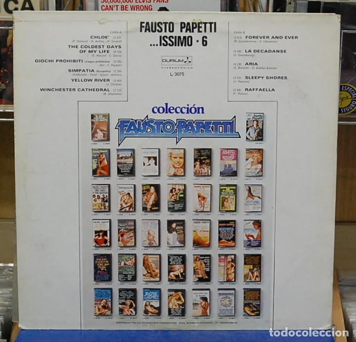 Discos de vinilo: Fausto Papetti, Chloe. Durum 1979, ref. L-3075. LP - Foto 2