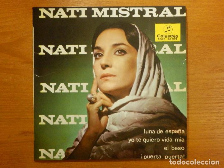 Discos de vinilo: Disco de Vinilo - EP - NATI MISTRAL - LUNA DE ESPAÑA - YO TE QUIERO VIDA MIA - EL BESO - PUERTA - Foto 1 - 118139823