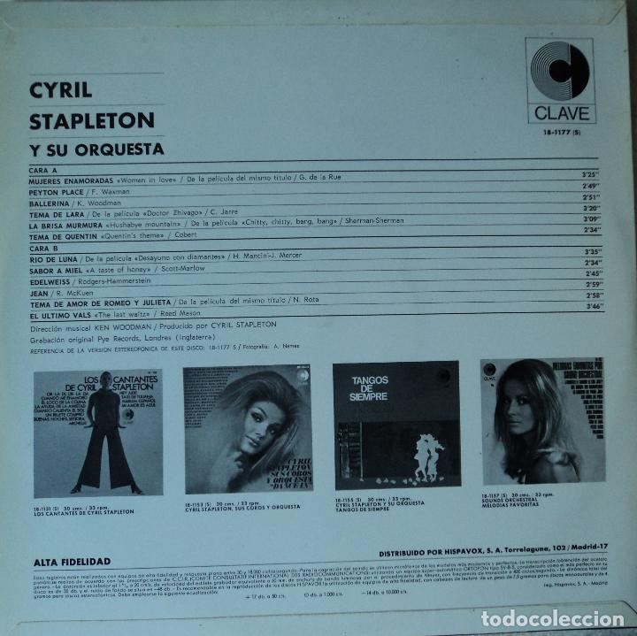 Discos de vinilo: Cyril Stapleton - El &uacute;ltimo vals - Edici&oacute;n de 1970 de Espa&ntilde;a - Foto 2