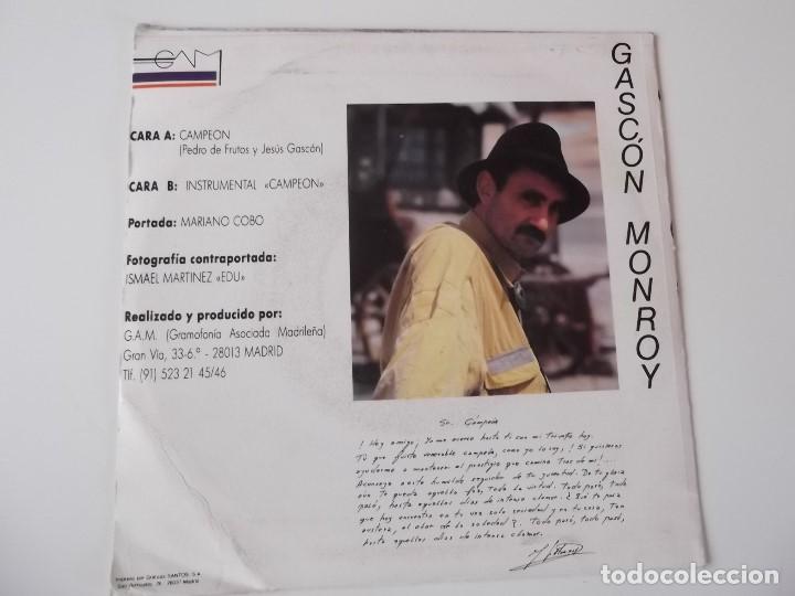 Discos de vinilo: GASCON MONROY - Campe&oacute;n - Foto 2