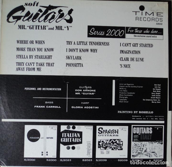 Discos de vinilo: Mr. Guitar and Mr. Y - Soft Guitars - Edici&oacute;n de Canada - Foto 2