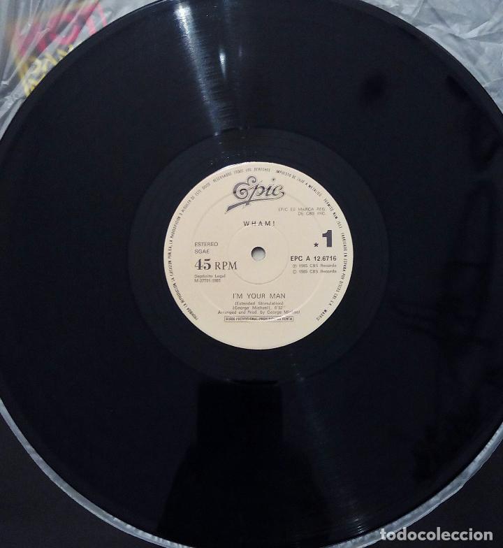Discos de vinilo: MAXI SINGLE WHAM! - IM YOUR MAN - EPIC 1985 - Foto 4