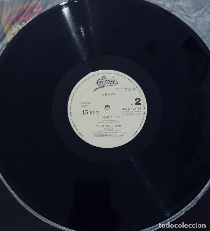 Discos de vinilo: MAXI SINGLE WHAM! - IM YOUR MAN - EPIC 1985 - Foto 5