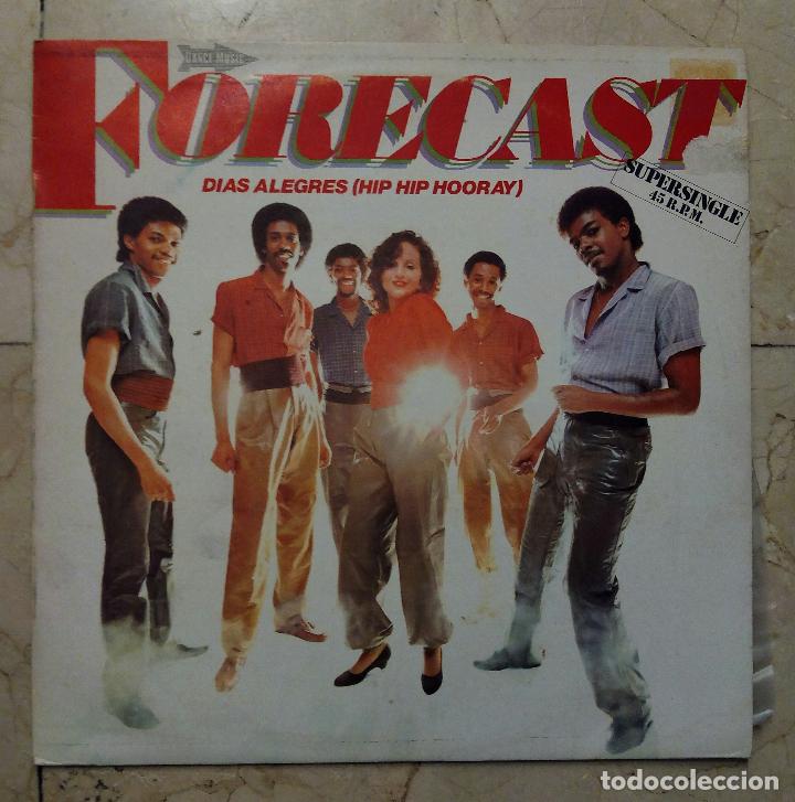 Discos de vinilo: MAXI SINGLE FORECAST - D&Iacute;AS ALEGRES (HIP HIP HOORAY) - RCA 1982 - Foto 1