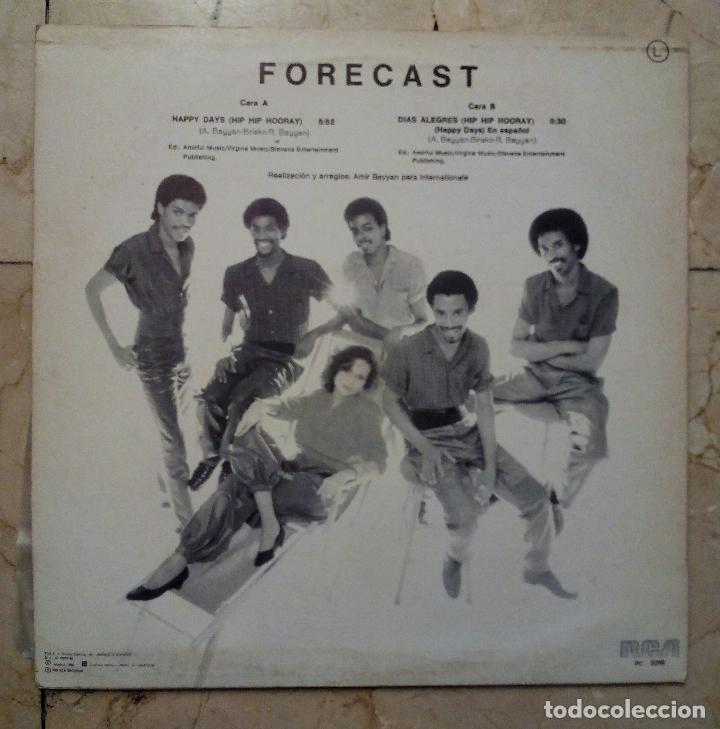 Discos de vinilo: MAXI SINGLE FORECAST - D&Iacute;AS ALEGRES (HIP HIP HOORAY) - RCA 1982 - Foto 2