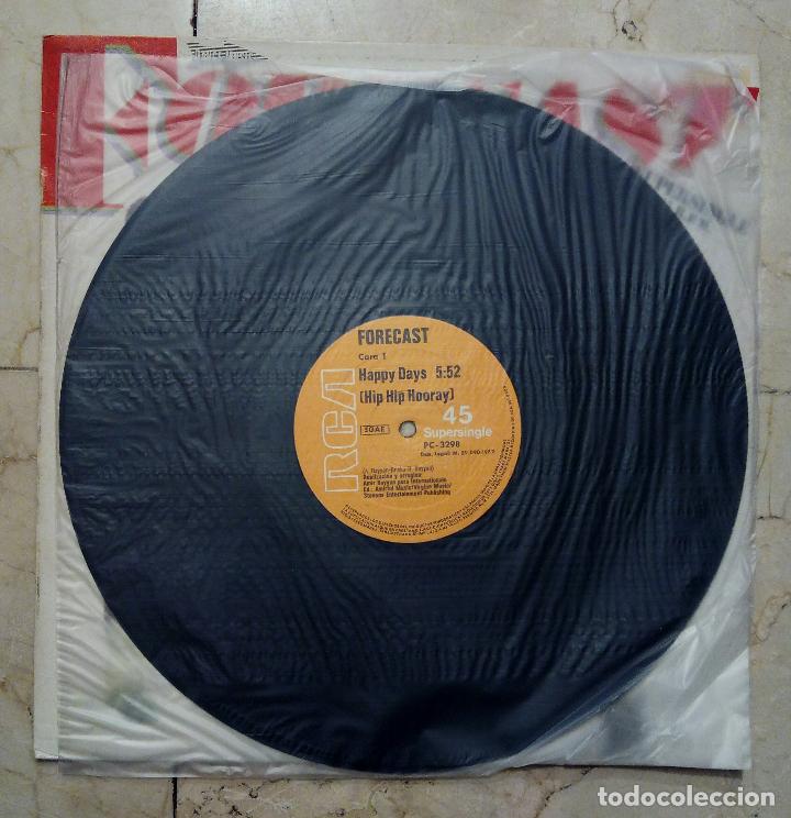Discos de vinilo: MAXI SINGLE FORECAST - D&Iacute;AS ALEGRES (HIP HIP HOORAY) - RCA 1982 - Foto 3