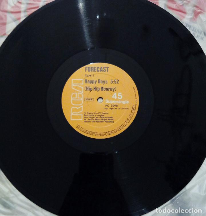 Discos de vinilo: MAXI SINGLE FORECAST - D&Iacute;AS ALEGRES (HIP HIP HOORAY) - RCA 1982 - Foto 4
