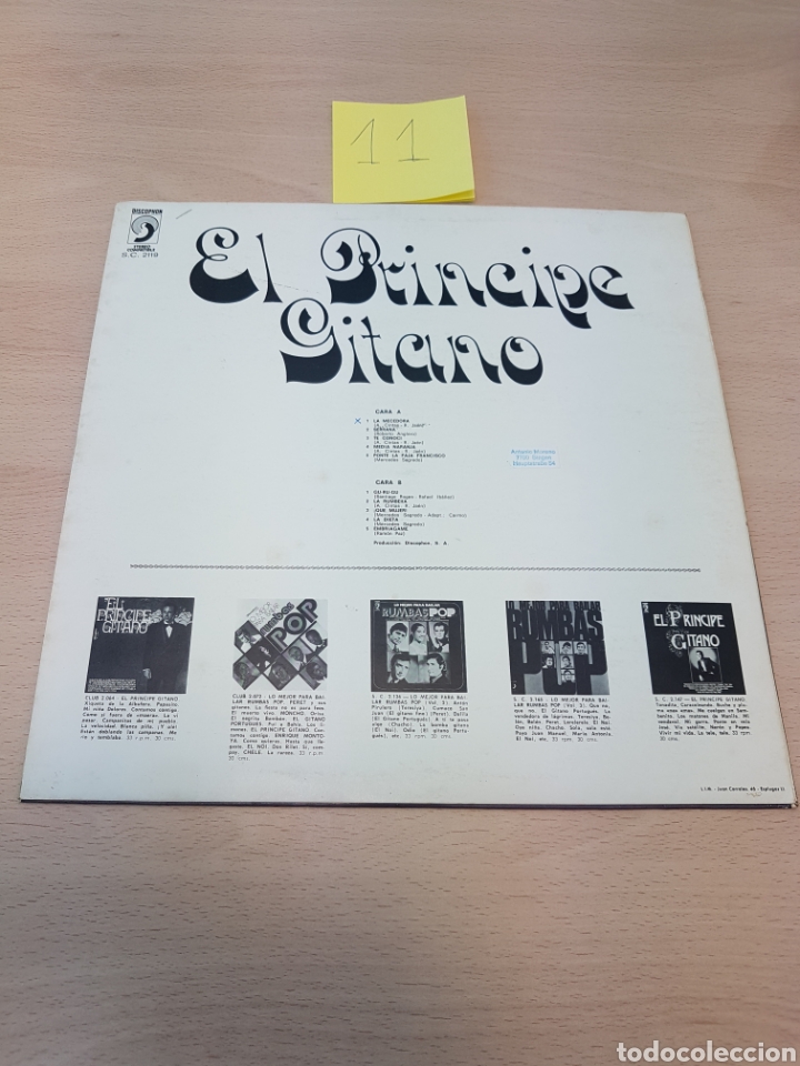 Discos de vinilo: EL PRINCIPE GITANO - LA MECEDORA - LP 1971 - Foto 2